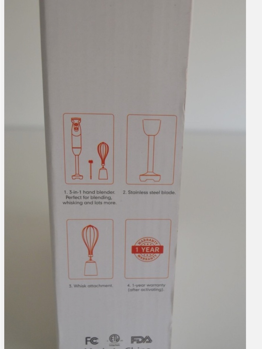 MEGAWISE 3-in-1 Hand Blender - Stainless Steel and Black - Picture 3 of 5
